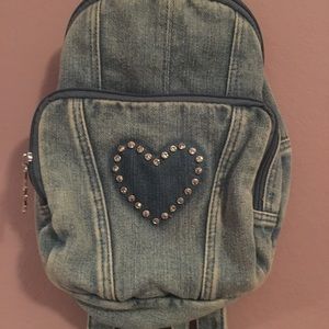 dELiA*s mini denim backpack